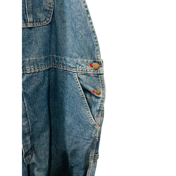 Dickies NWT Vintage 2007 Bib Overall Men Size 44x32 Denim Carpenter Relaxed Y2K - Picture 3 of 8